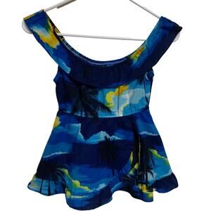 Kole Kole Hawaiian Floral Palm Trees Dress Baby Size 2